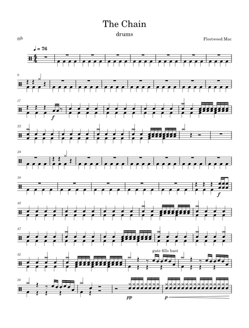 The chain – Fleetwood Mac The Chain - Fleetwood Mac; drums