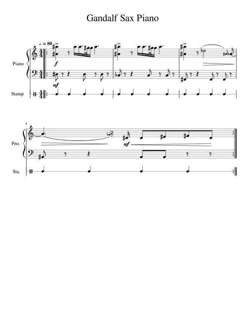 Gandalf Sax (Piano)