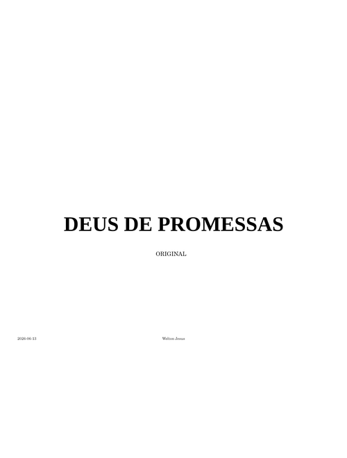 Deus de promessas - C - Toque no Altar - Violão + Tablatura