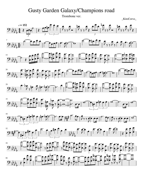 Gusty Garden Galaxy for Trombone edited from _KitoCorvo_