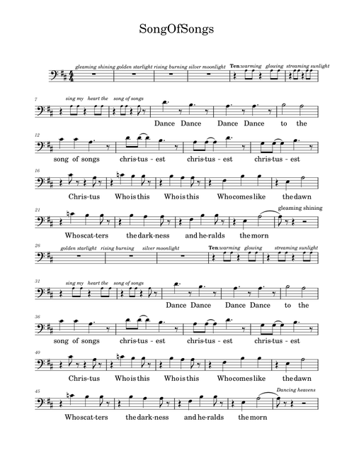 Song of Songs - Patrick Hawes