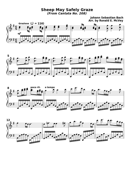 Sheep may safely graze – Johann Sebastian Bach