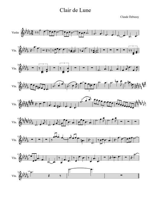 Violino Clair de lune