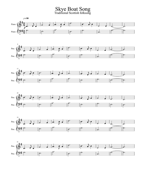 The Skye boat song (Outlander theme song)