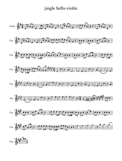 jingle bells-violin