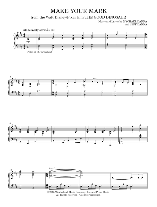 Make Your Mark - Mychael & Jeff Danna, Mychael Danna (Piano Solo)