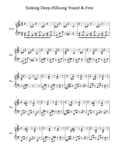 Sinking Deep-Hillsong Young & Free (Updated 5/15/17)
