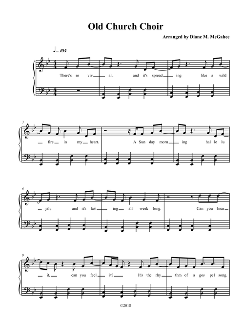 Old Church Choir (Arr. Diane M. McGahee) - Cody Wedgeworth, Zach Williams, Ethan Hulse (Small Ensemble)