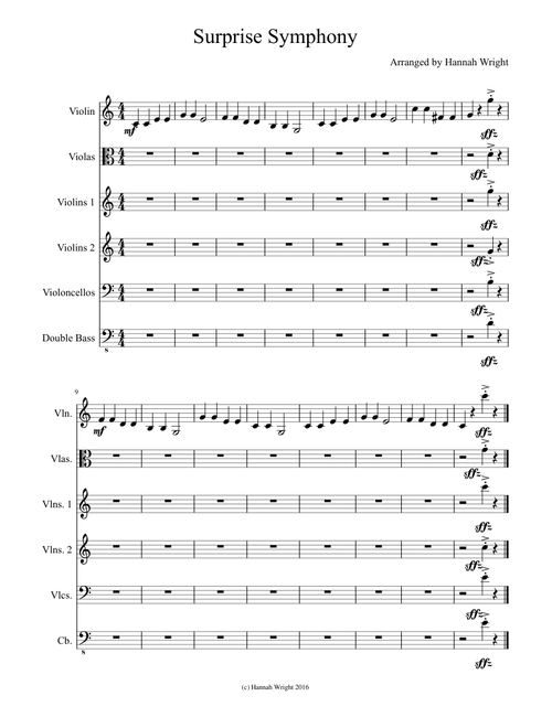 Surprise Symphony (Violin - by Hannah)