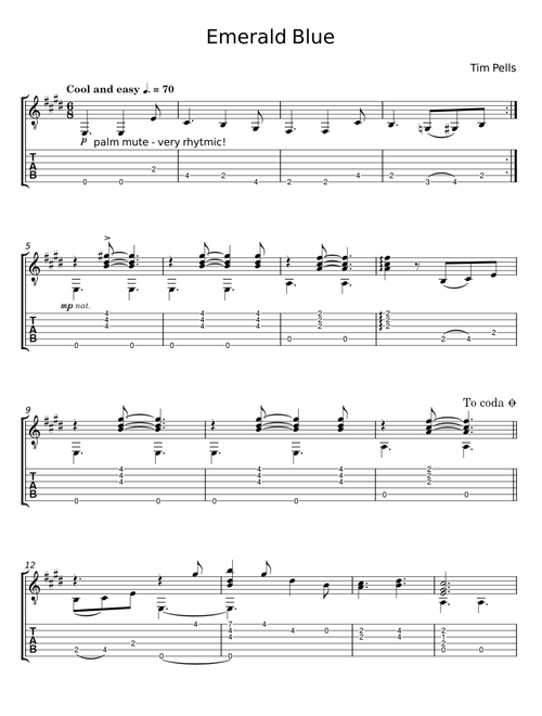 Emerald Blue - Tim Pells