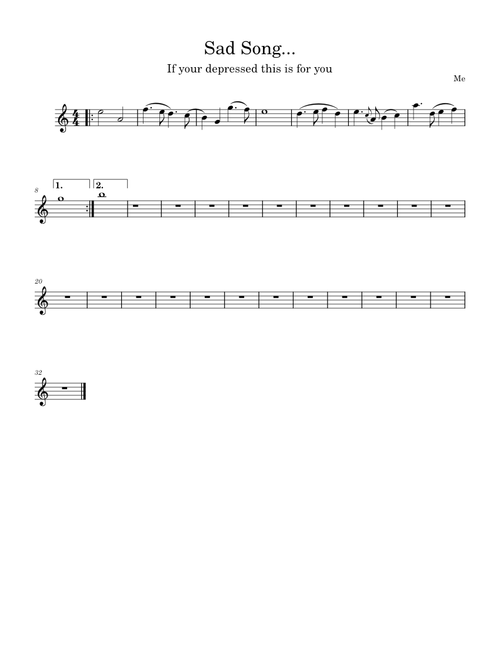 Sad Song...