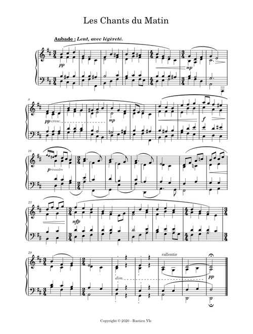 Les Chants du Matin // Op. 3, No. 5