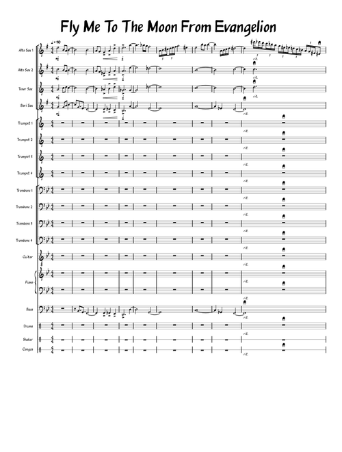 Fly Me To The Moon From Evangelion || Jazz Band Arrangement