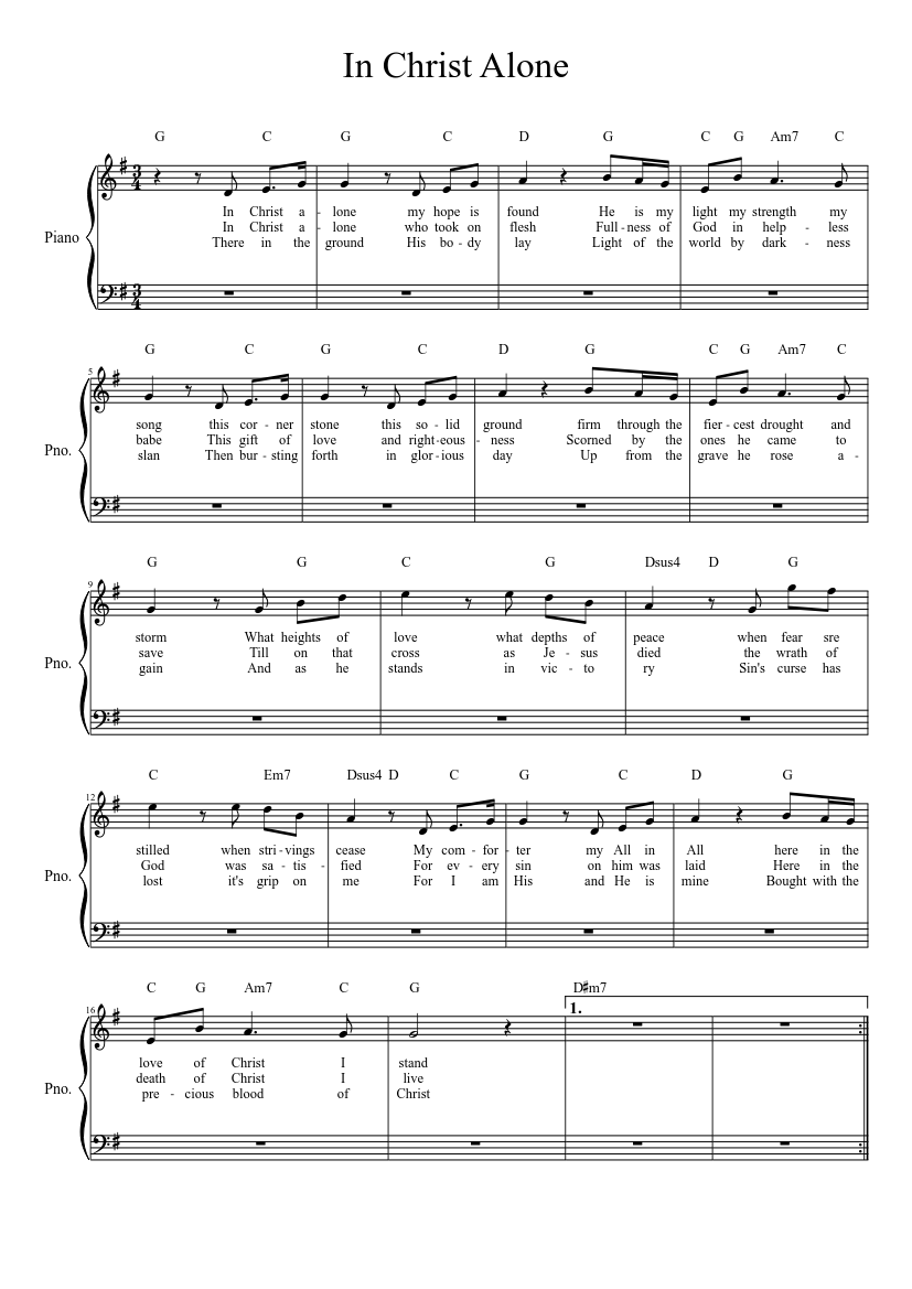 in christ alone saxophone