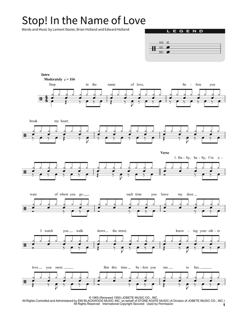 Stop! In The Name Of Love - The Supremes (School of Rock - Drums)