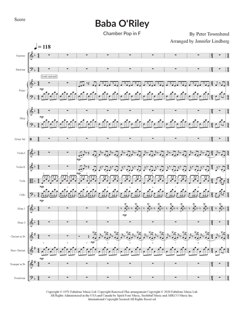 Baba O'riley (Arr. Jennifer Lindberg) - The Who (Large Ensemble)