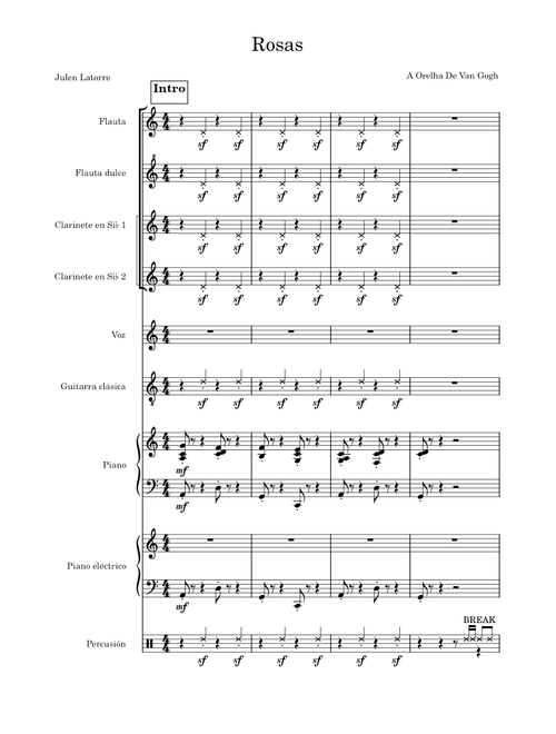 Rosas – La Oreja de Van Gogh Rosas Bossa Nova
