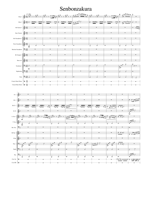 Senbonzakura (A Thousand Cherry Blossoms) for Concert Band