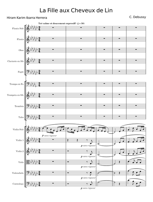 La fille aux cheveux de lin - C Debussy