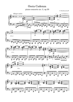 Rachmaninoff - Piano Concerto No. 3, Op.30 (#69 - end) Sheet Music 