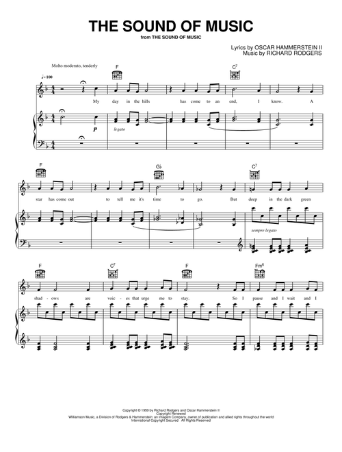 The Sound Of Music - Rodgers & Hammerstein (Piano-Vocal-Guitar)