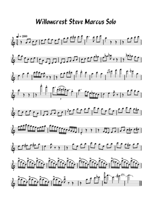 Willowcrest – Bob Florence Sheet Music with Chords for Piano