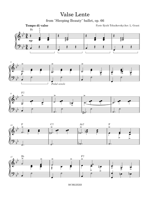 Sleeping Beauty Waltz – Pyotr Ilyich Tchaikovsky