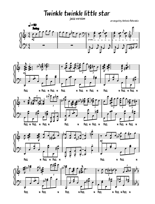 Twinkle Twinkle Little Star Jazz version