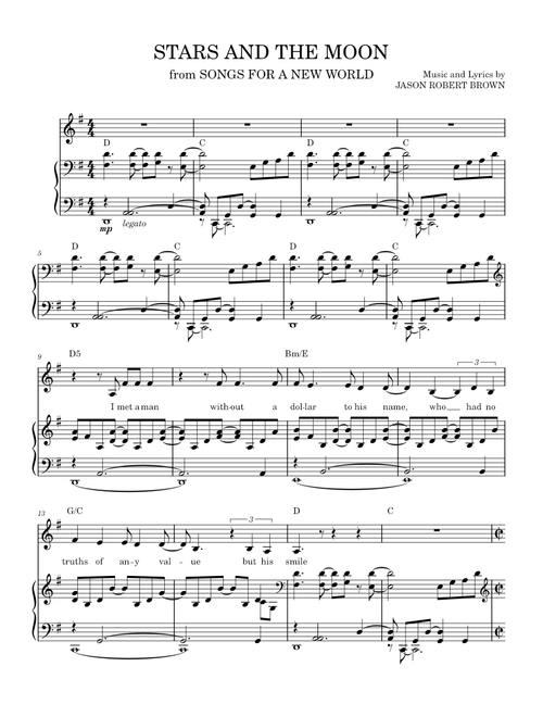 Stars and the moon – Jason Robert Brown