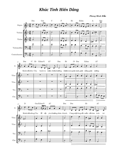 Khúc Tình Hiến Dâng - Phùng Minh Mẫn