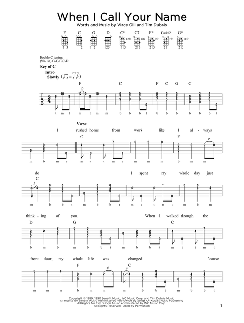 When I Call Your Name (Ed. Michael J. Miles) - Vince Gill (Banjo)