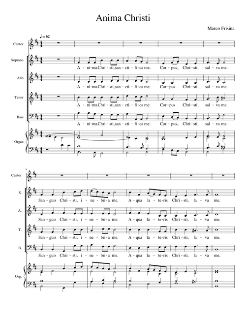 Anima christi - Cantor – Marco Frisina