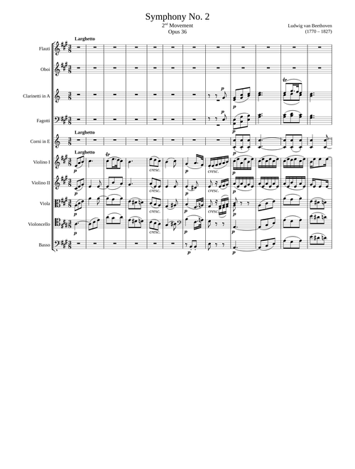 Symphony No. 2, 2nd Movement