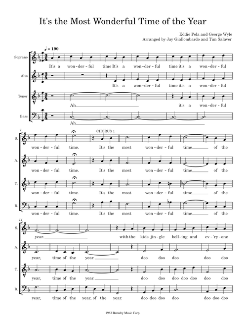 It's the Most Wonderful Time of the Year – Eddie Pola, George Wyle