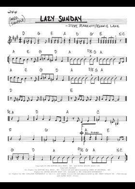 Free The Small Faces sheet music | Download PDF or print on