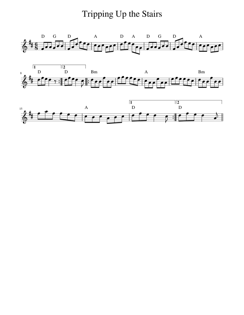 Tripping Up the Stairs Sheet music for Piano (Solo)