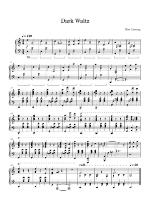 Dark Waltz – Kim Jaesung 김재성 Sheet Music for Piano (Solo) easy