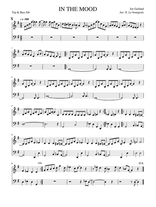 IN THE MOOD - tromp & basse Sib