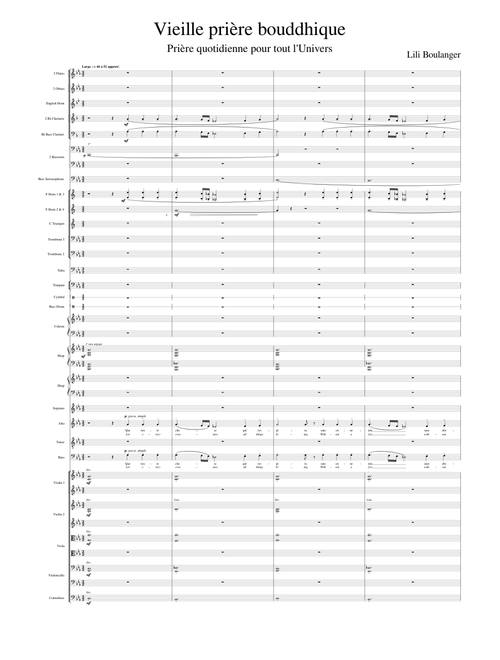 Lili Boulanger - Vieille prière bouddhique