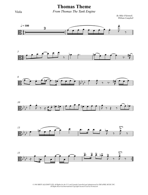 Thomas Theme (Arr. Wesley S. SIlva) - William Campbell, Mike O'Donnell (Viola Solo)