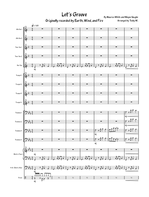 Let's Groove – Jazz Big Band Arrangement