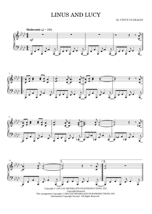 Linus And Lucy Chords