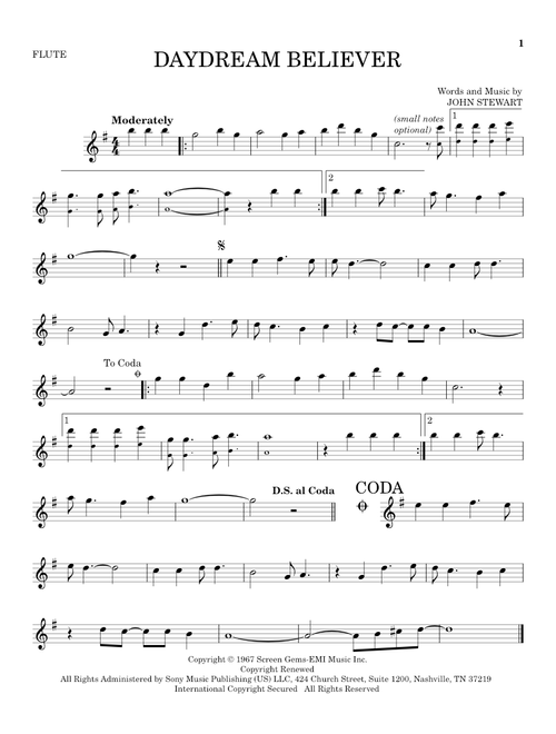 Daydream Believer - The Monkees (Flute Solo)