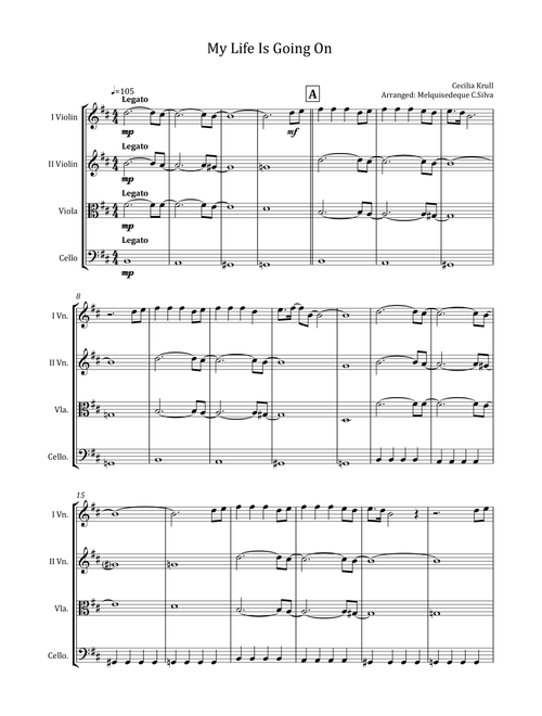 La Casa De Papel (my Life Is Going On) (Arr. Melquisedeque C.Silva) - Ivan Marinez Lacamara, Manel Santisteban (String Quartet)