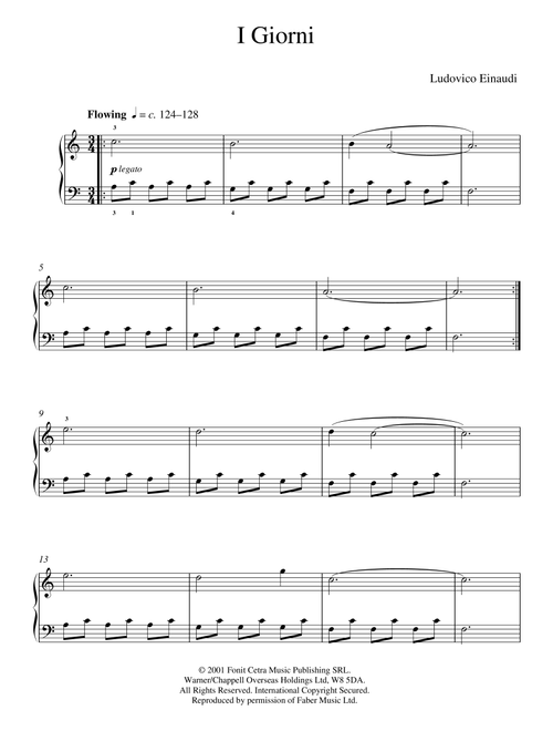 I Giorni - Ludovico Einaudi (Educational Piano)