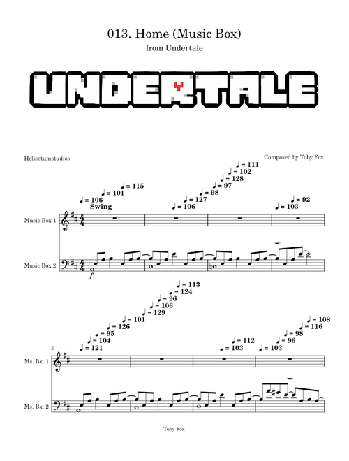013. Home (Music Box) - Undertale – Toby Fox