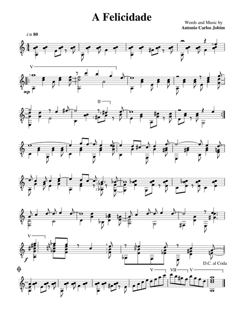 A Felicidade – Antônio Carlos Jobim