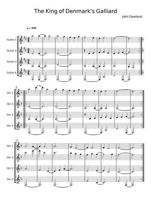 The King of Denmark's Galliard - John Dowland