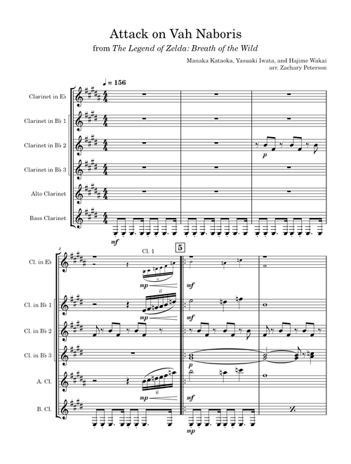 Attack on Vah Naboris - Clarinet Ensemble
