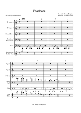 Free Footloose by Kenny Loggins sheet music | Download PDF or